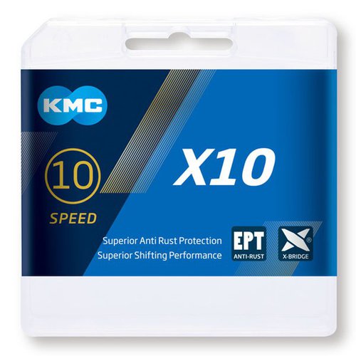 KMC X10 Ept Roadmtb Chain Silber 114 Links