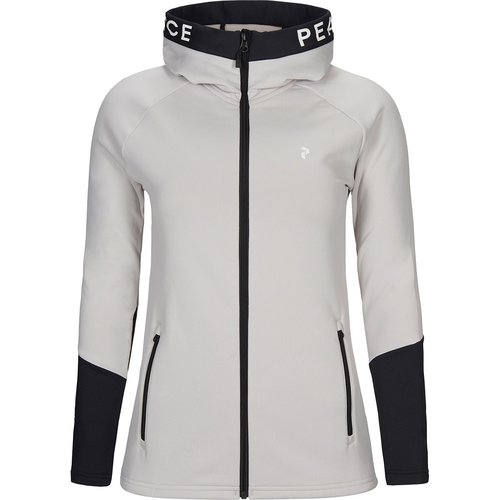 Peak Performance Damen Rider Zip Hoodie Jacke (Größe XS, Grau)