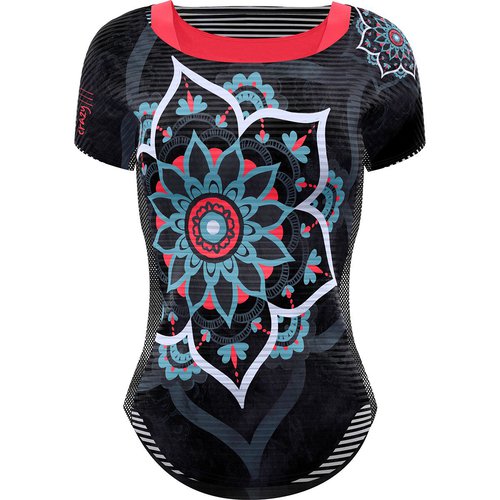 Crazy Idea Damen Slash T-Shirt (Größe S, Schwarz)