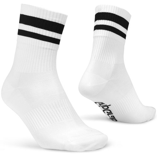 GripGrab Original Stripes Crew Socken - White