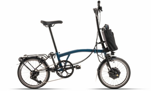 Brompton C-Line Electric Urban 4-speed - Typ H - 16 Zoll 300Wh 4K Faltrad - Ocean Blue - 2024