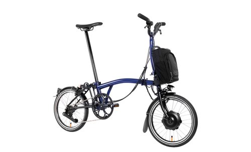 Brompton P-Line Electric Urban 4-speed - Typ H - 16 Zoll 300Wh 4K Faltrad - Bolt Blue Lacquer - 2024