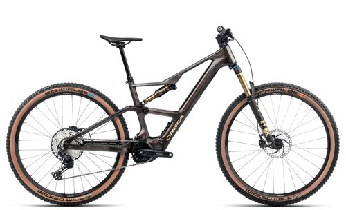 Orbea RISE SL M10 - 29 Zoll 630Wh 12K Fully - Cosmic Carbon View - Golden Sand - 2025