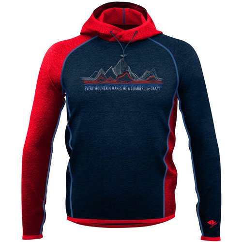 Crazy Idea Herren Pull Director Hoodie (Größe M, Blau)