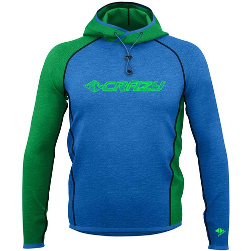 Crazy Idea Herren Pull Director Hoodie (Größe L, Blau)