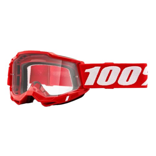 100 Percent 100 % Accuri 2 MTB-Brille (transparente Gläser) - Neon Red