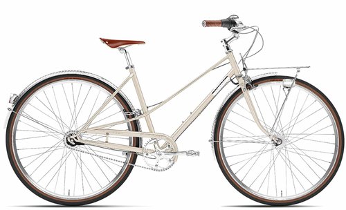Creme Caferacer Lady Doppio - 28 Zoll 7N Trapez - Silver Champagne - 2024