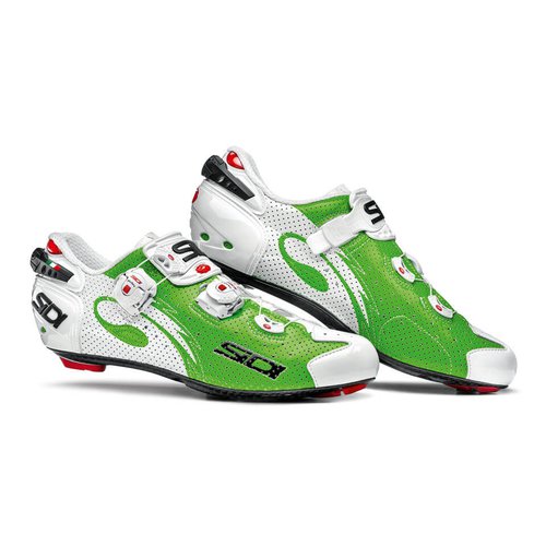 Sidi Wire Carbon Air Vernice Cycling Shoes - White/Green   - EU 40/UK 5.5