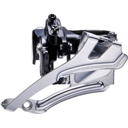 Microshift Mezzo M292 Double Front Derailleur - Black/Silver