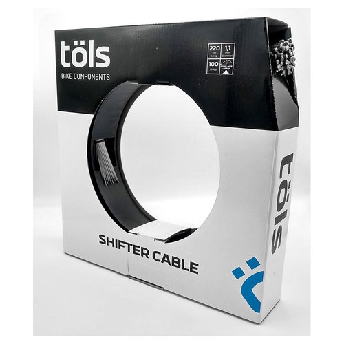 Tols Shifter Cable 2.2 M Shimano Sram 100 Units Gear Cable Silber 1.1 mm