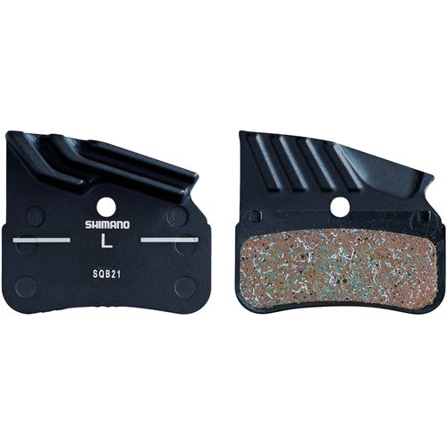 Shimano N04C Metal SLX/XT/XTR Disc Brake Pads With Fins - Black