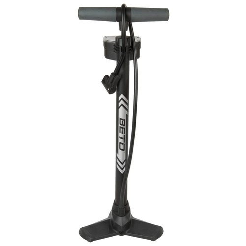 Beto Floor Pump With Pressure Gauge Schwarz 160 Psi