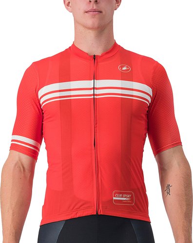 Castelli Club Sport Street Competizione Radtrikot - Red