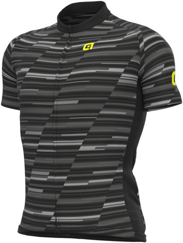 Ale Alé Solid Step Radtrikot (kurzarm) - Black