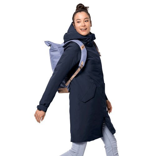 Jack Wolfskin Cold Bay Coat Women Wasserdichter Daunenmantel Frauen M blau midnight blue
