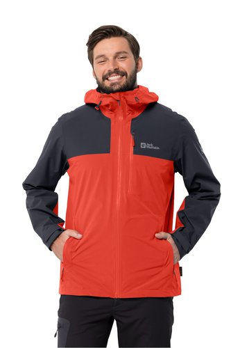 Jack Wolfskin GO Hike Jacket Men Regenjacke Herren XXL rot strong red