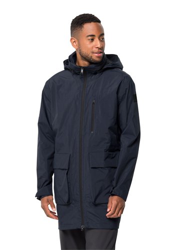 Jack Wolfskin Norden Port Parka Men Wasserdichter Wintermantel Herren S blue night blue