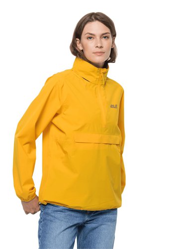 Jack Wolfskin Packs & GO Overhead Women Regenjacke Damen XS braun burly yellow XT
