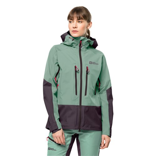 Jack Wolfskin Alpspitze 3L Jacket Women Hardshell Skitouren-Jacke Damen XL granite green granite green