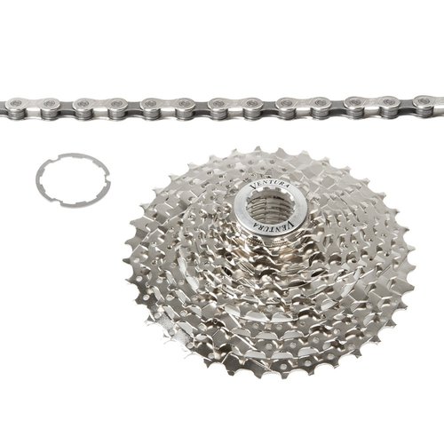 Ventura Power With Chain Cassette Silber 10s  11-36t