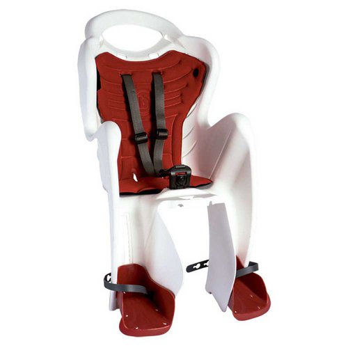 Bellelli Mr Fox Standard B-fix Rear Child Bike Seat Rot,Weiß Max 22 kg Junge