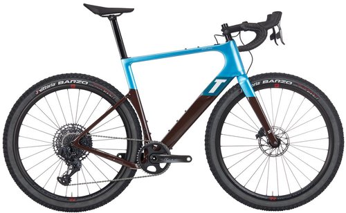 3T Exploro Race Force AXS 1X Gravelbike (2022) - Torno Blue/Brown