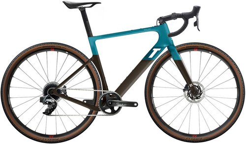 3T Exploro RaceMax Force AXS 1X Gravelbike (2021) - Blue/Brown
