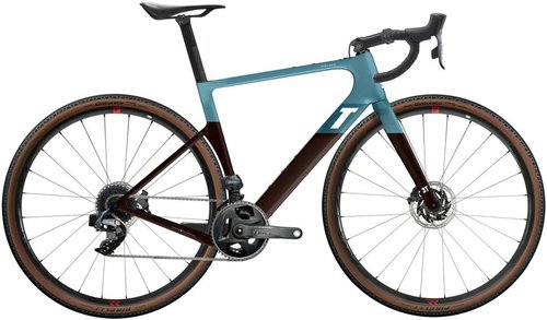 3T Exploro Race Force AXS 2X Gravelbike (2022) - Blue/Brown