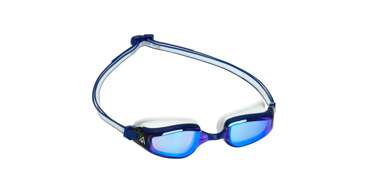 Aqua Sphere Fastlane Goggle (Mirrored Lens) Blue/White