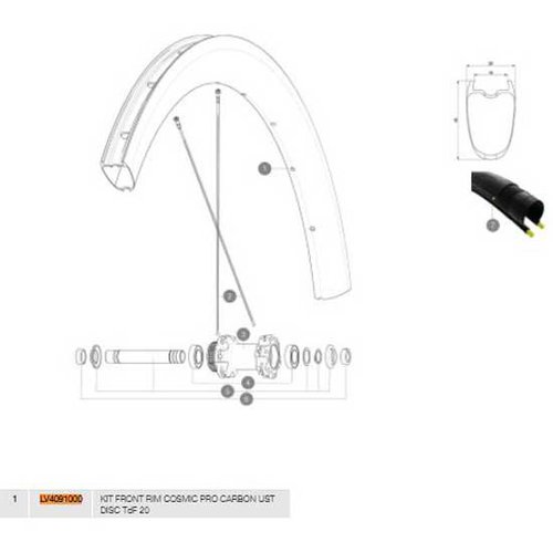 Mavic Cosmic Pro Carbon Ust Disc 20 Front Felge