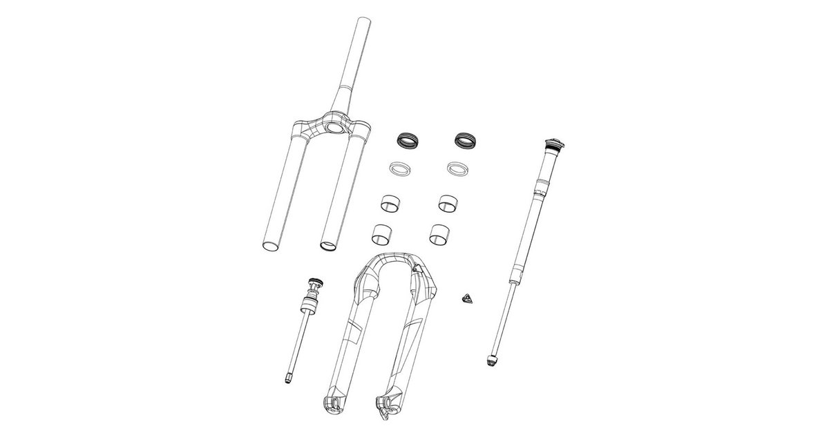 Kit Levier Rockshox - Pour Fourche SID - Compatible 32/35 Mm