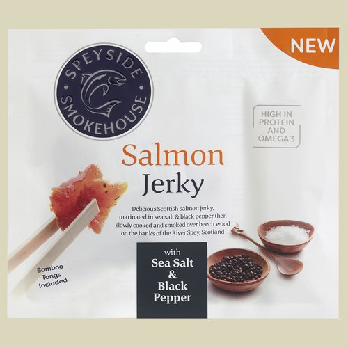 Chimpanzee Speyside Salmon Jerky Sea Salt &amp; Black Pepper 30g