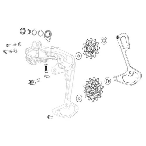 SRAM Gx Dh Fahrrad-schaltröllchensatz