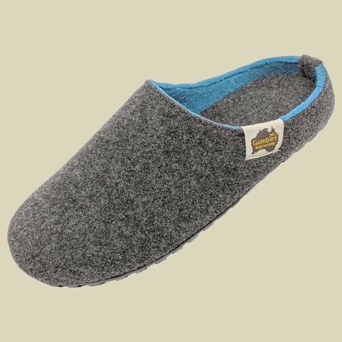 Gumbies Outback Slipper Men/Women Größe 44 Farbe charcoal/turquoise