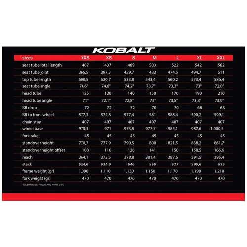 Kuota Kobalt Carbon Frameset - Red/Black - XL - Rot/Schwarz