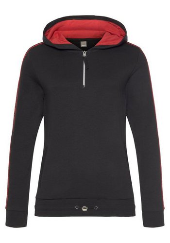 Bench. Kapuzensweatshirt mit Reißverschluss und regulierbaren Saum, Loungeanzug, Hoodie