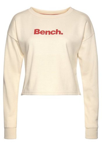 Bench. Sweater kurz geschnitten mit seitlichen Schlitzen, Loungeanzug