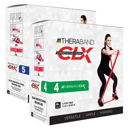 Theraband Clx Loops Exercise Bands Grün 22 m