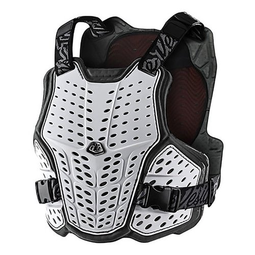 Troy Lee Designs Rockfight Ce Flex Chest Protector Protective Vest Weiß,Orange,Schwarz XS-S