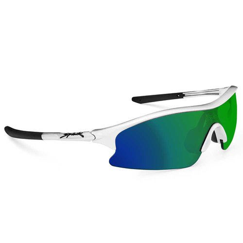 Spiuk Frisbee Mirror Sunglasses Weiß Mirrored GreenCAT3