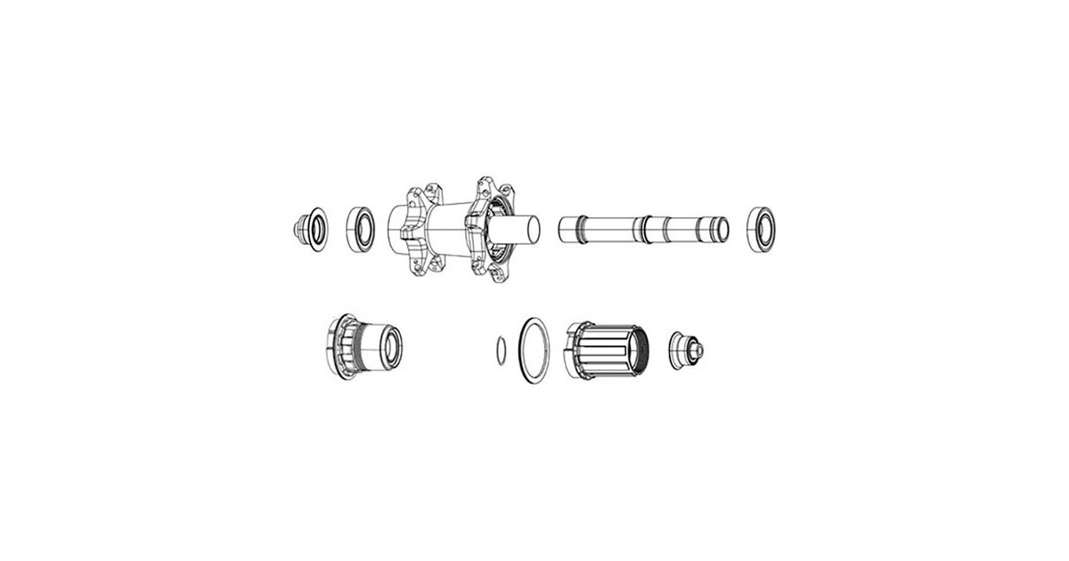 SRAM Zipp Zm2 Freehub Xd Body Kit Schwarz