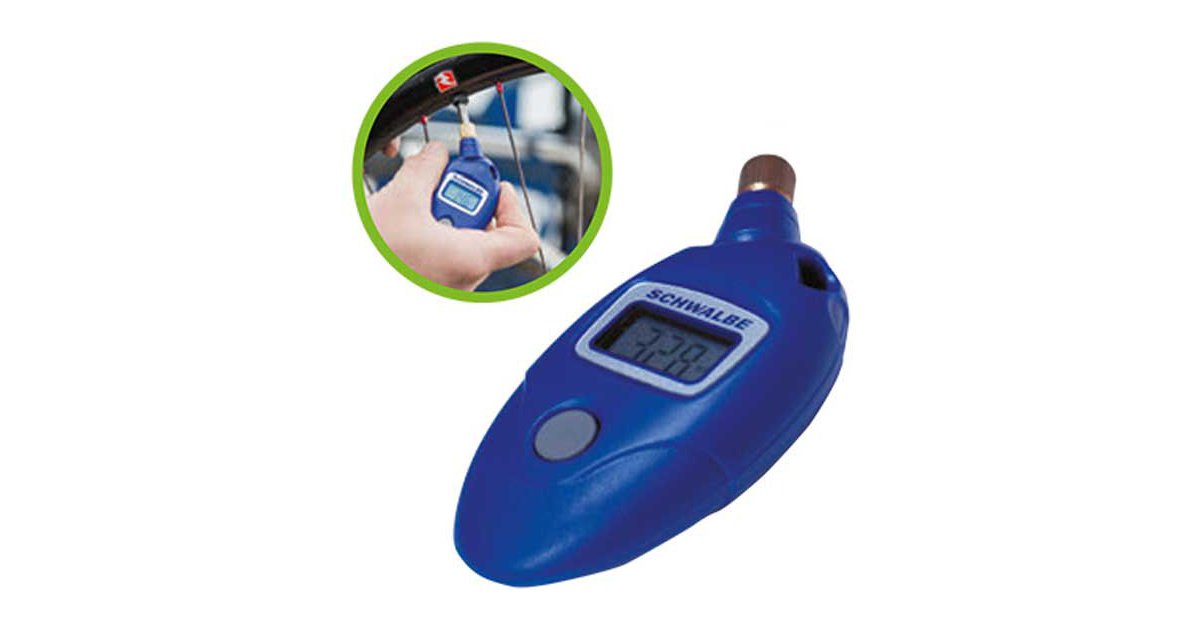 Schwalbe Airmax Pro Pressure Gauge Blau