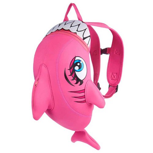 Crazy Safety Shark Backpack Rosa