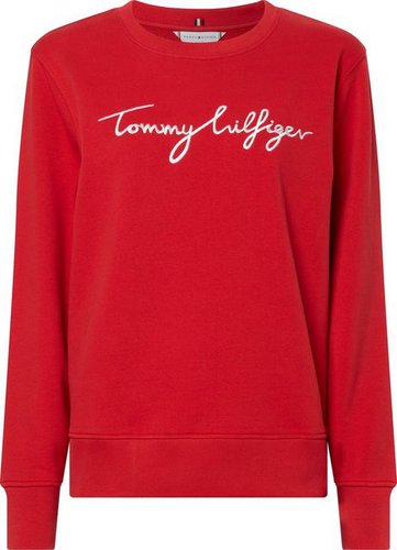 Tommy Hilfiger Curve Sweatshirt »CRV REG GRAPHIC C-NK SWEATSHIRT« mit  verspieltem Tommy Hilfiger | T-Shirts