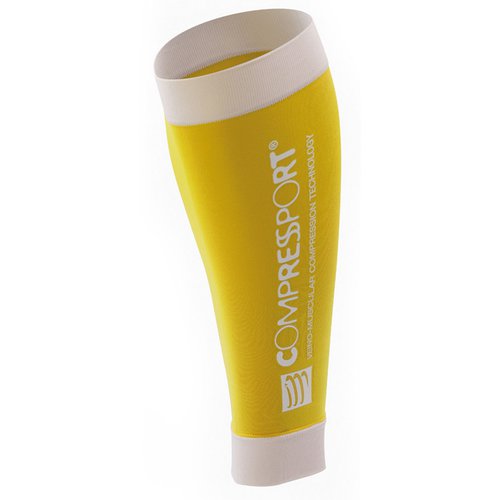 Compressport Compressport CALF R2 (Race & Recovery) yellow