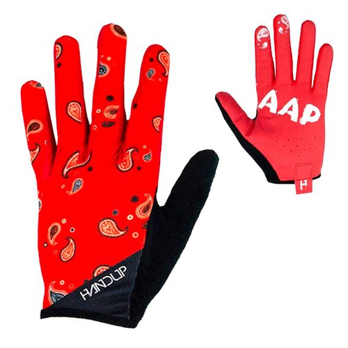 Handup Braaap Paisley Long Gloves Rot,Schwarz S Mann