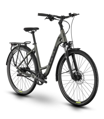 Husqvarna Towner B3 Wave Trekking Fahrrad matt grün 2024 45 cm S  Trekkingräder