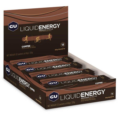 Gu Liquid Energy 60g 12 Units Coffee Energy Gels Box Braun