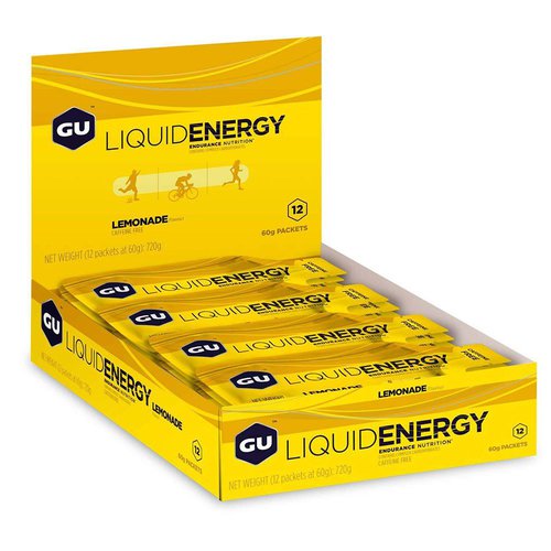 Gu Liquid Schachtel Mit Energiegelen Zitrone 60g 12 Einheiten