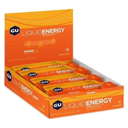Gu Liquid Schachtel Mit Energiegelen Orange 60g 12 Einheiten